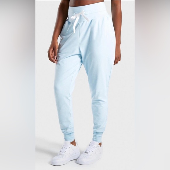 GYMSHARK Poise Hareem Joggers Washed Blue - Picture 4 of 9